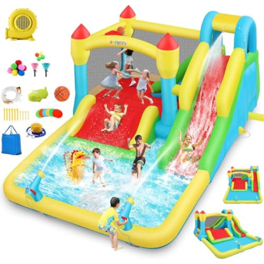Kids Outdoor House - Nadmuchiwany zamek wodny do użytku na