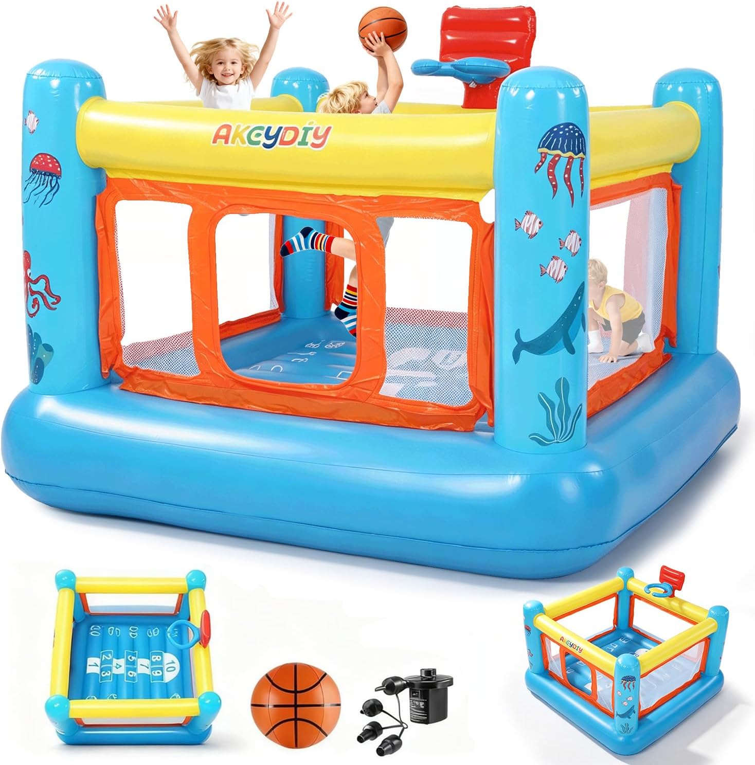 Kids Outdoor House - Dmuchany domek do skakania, dmuchany domek