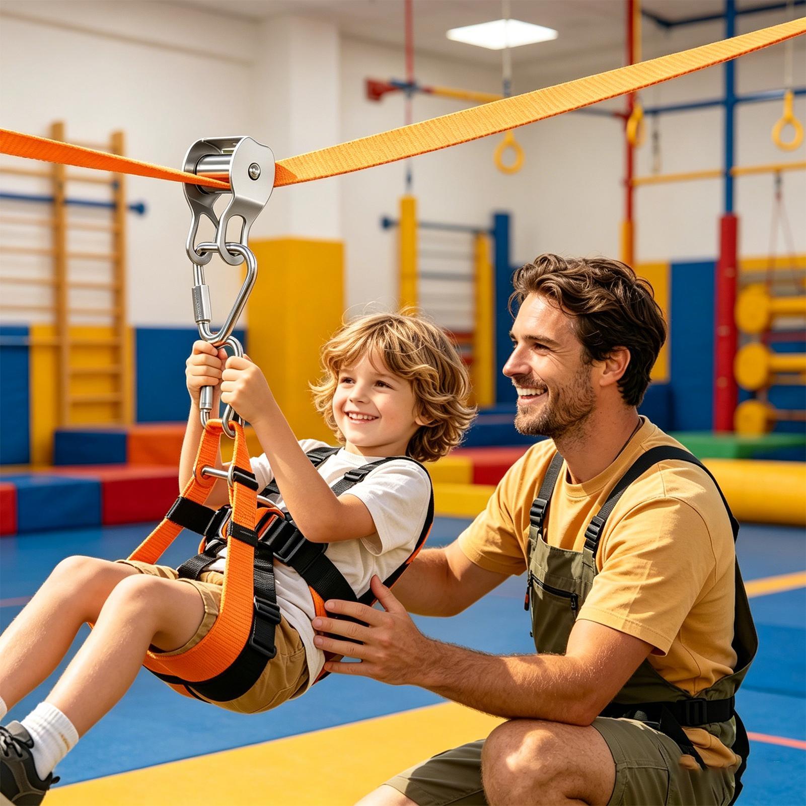 Kids Outdoor Zipline - Zamek wspinaczkowy dla dzieci, zabawki do