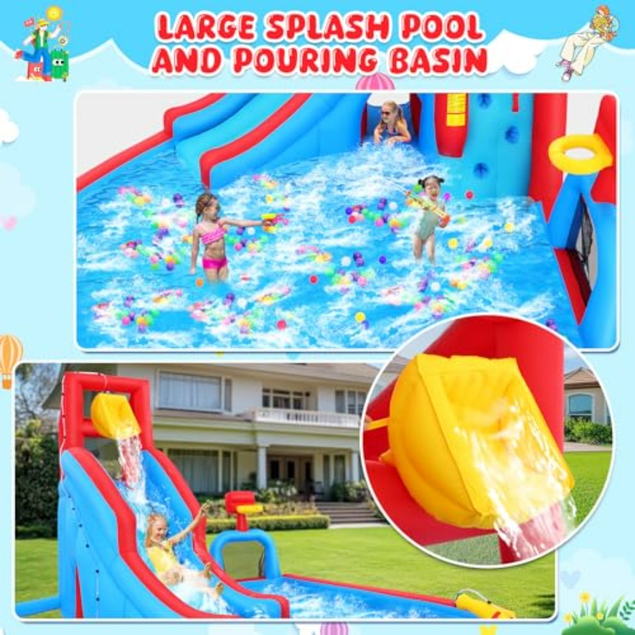 Nadmuchiwany park wodny z zjeż – Kids Outdoor House recenzja i cena