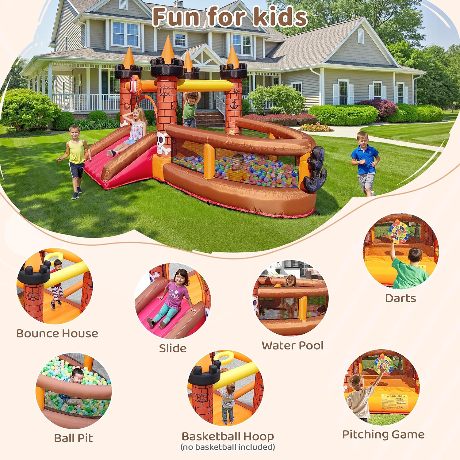 Nadmuchiwany zamek do skakania – Kids Outdoor House recenzja i cena