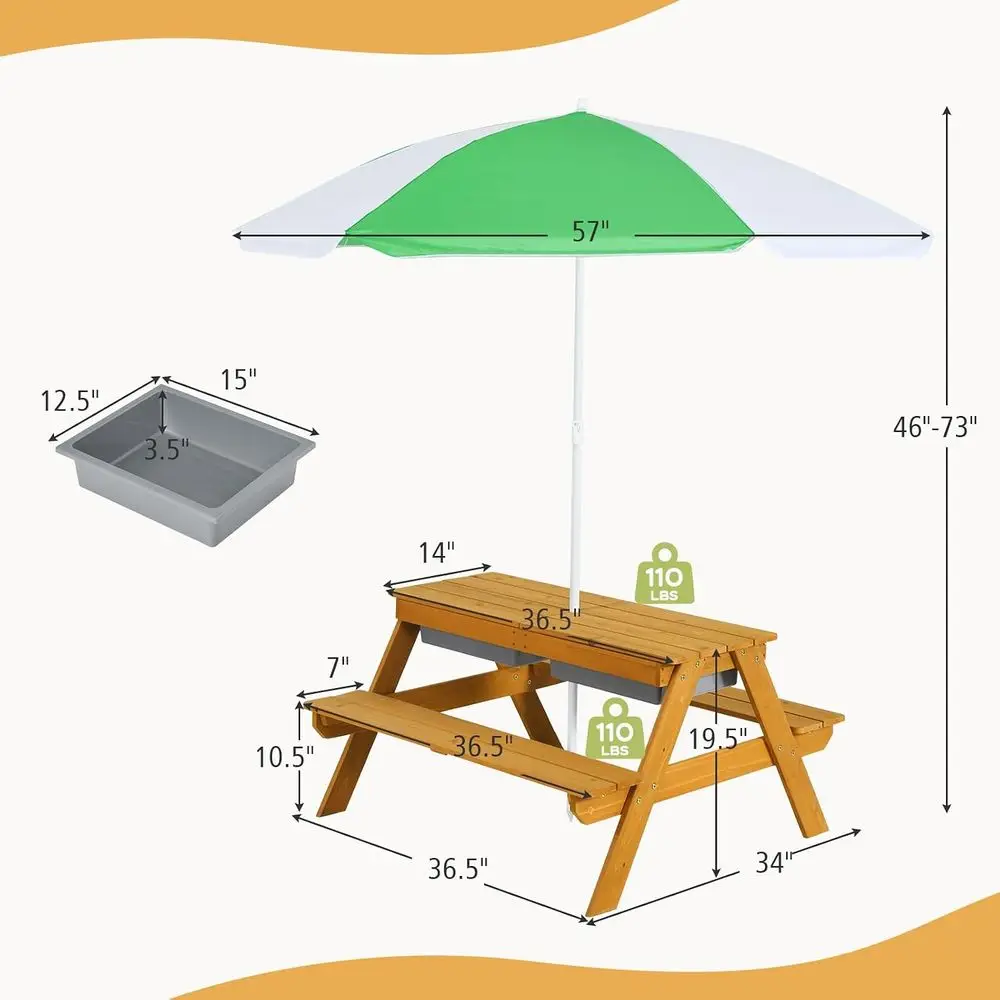 Stolik piknikowy dla dzieci 3w – Kids Outdoor Water Table recenzja i cena