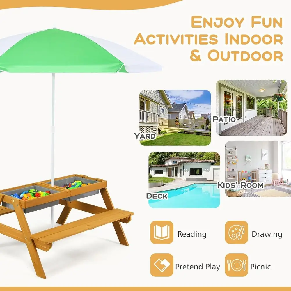 Stolik piknikowy dla dzieci 3w – Kids Outdoor Water Table recenzja i cena