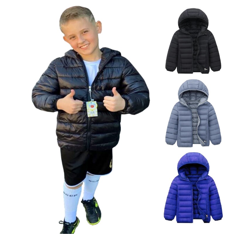 Lekkie kurtki puchowe z kaptur – Kids Outdoor Jacket recenzja i cena