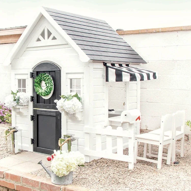 Prosty domek do zabawy z ogrod – Kids Outdoor Cubby House recenzja i cena