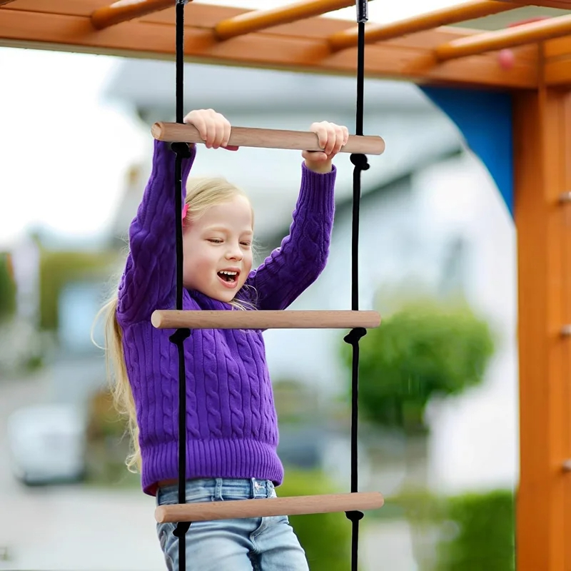 Drewniana drabinka sznurkowa h – Kids Outdoor Climbing Structure recenzja i cena