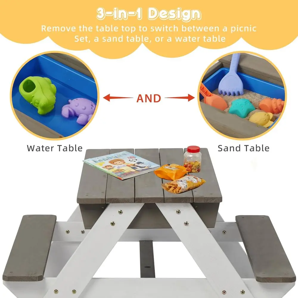 Konwertowalny drewniany stolik – Kids Outdoor Water Table recenzja i cena