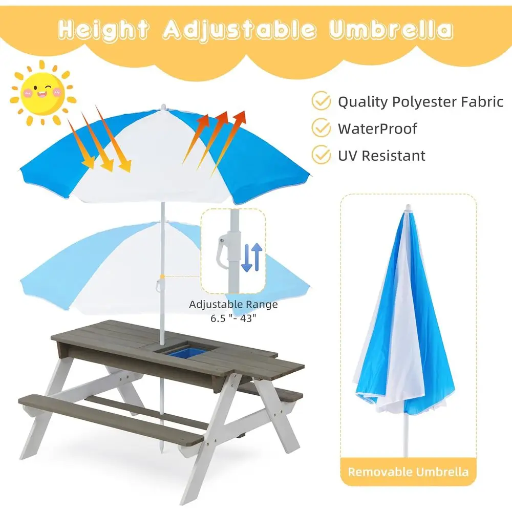 Konwertowalny drewniany stolik – Kids Outdoor Water Table recenzja i cena