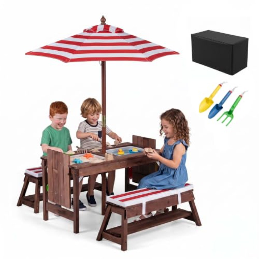 Drewniany stolik piknikowy dla – Kids Outdoor Water Table recenzja i cena
