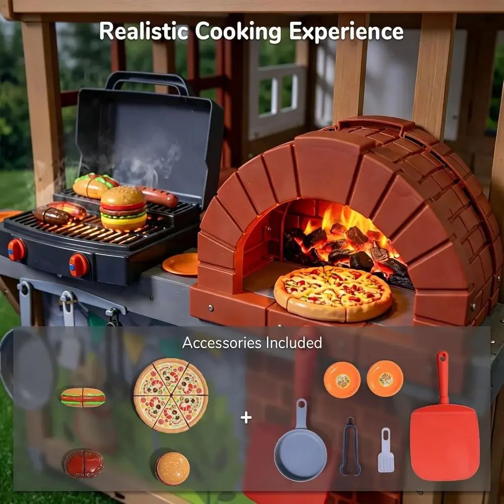 Drewniany domek do zabawy dla  – Kids Outdoor Grill recenzja i cena