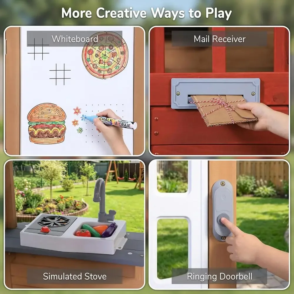 Drewniany domek do zabawy dla  – Kids Outdoor Grill recenzja i cena