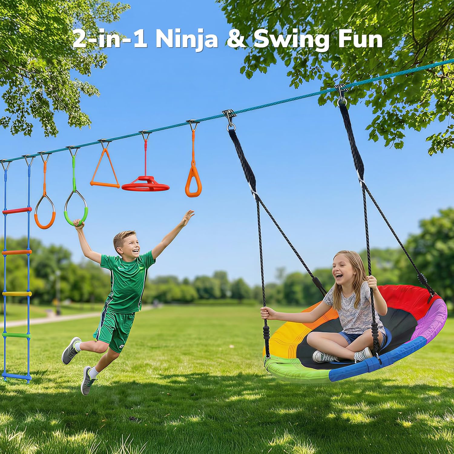Dziecięcy Zewnętrzny Tor Przes – Kids Outdoor Ninja Set recenzja i cena