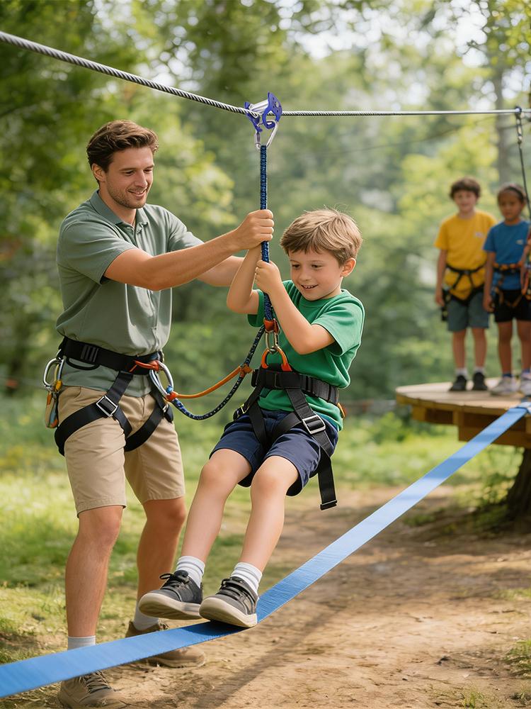 Zestaw do zjeżdżania na linie  – Kids Outdoor Zipline recenzja i cena