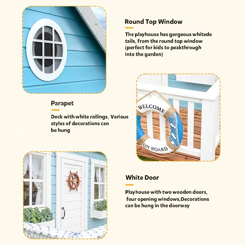 Drewniany domek dla dzieci do  – Kids Outdoor Cubby House recenzja i cena